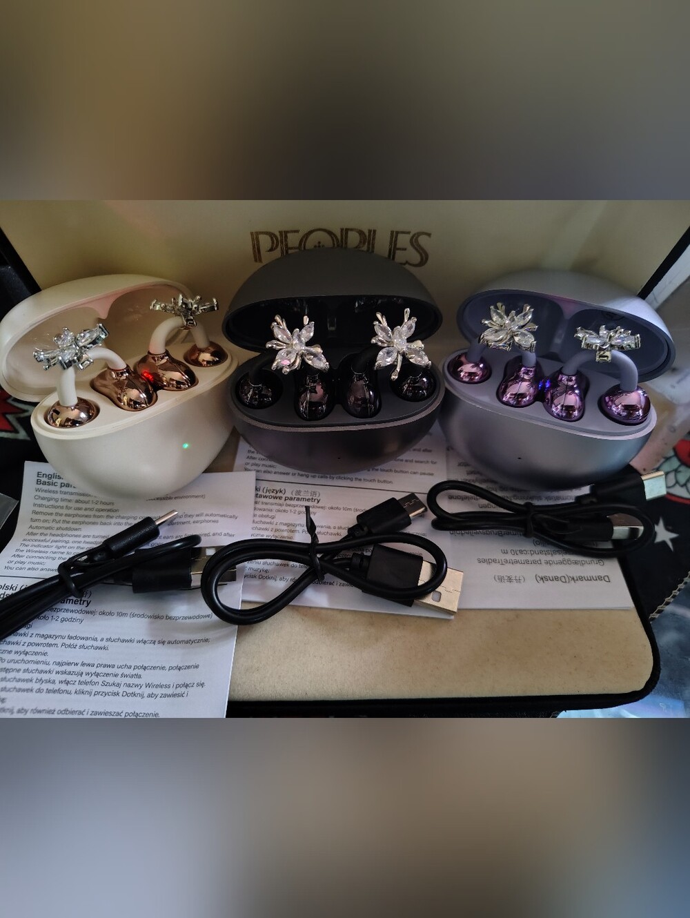 New Luxury Jewelry Wireless Earbuds – Open-Ear Clip-On Headphones